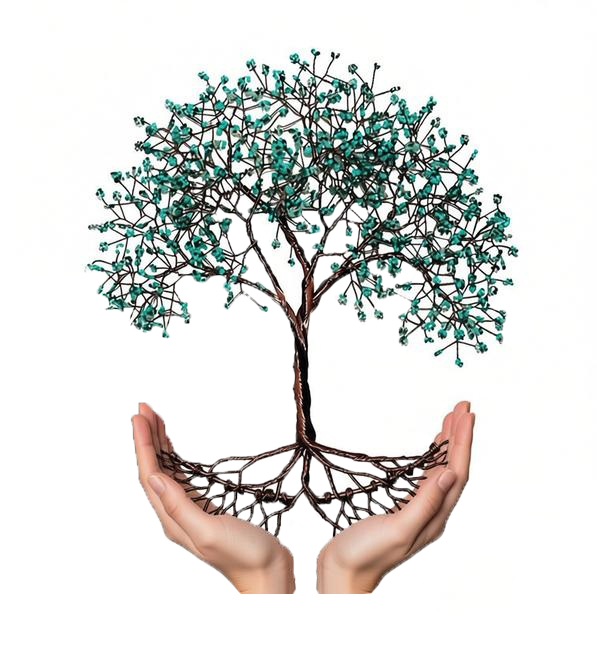 Touchpoint To Function — hands nurturing a tree